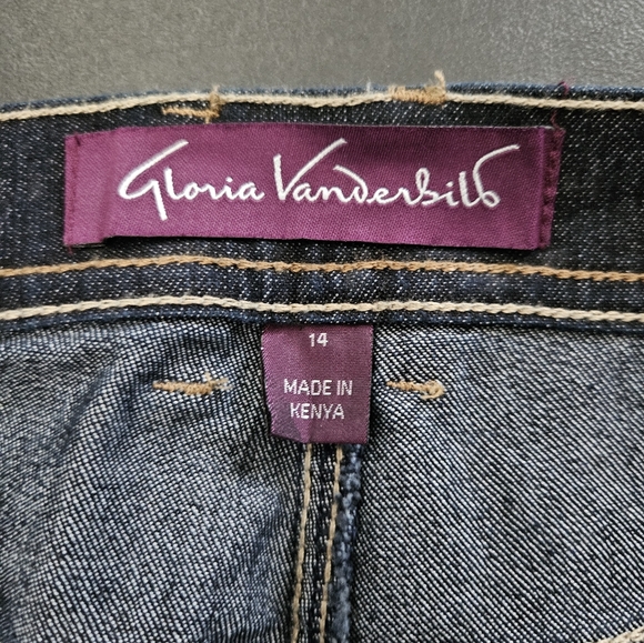 NWT - Vintage Gloria Vanderbilt Indigo Stretch Classic Amanda Jeans - Size 14 - Picture 6 of 8